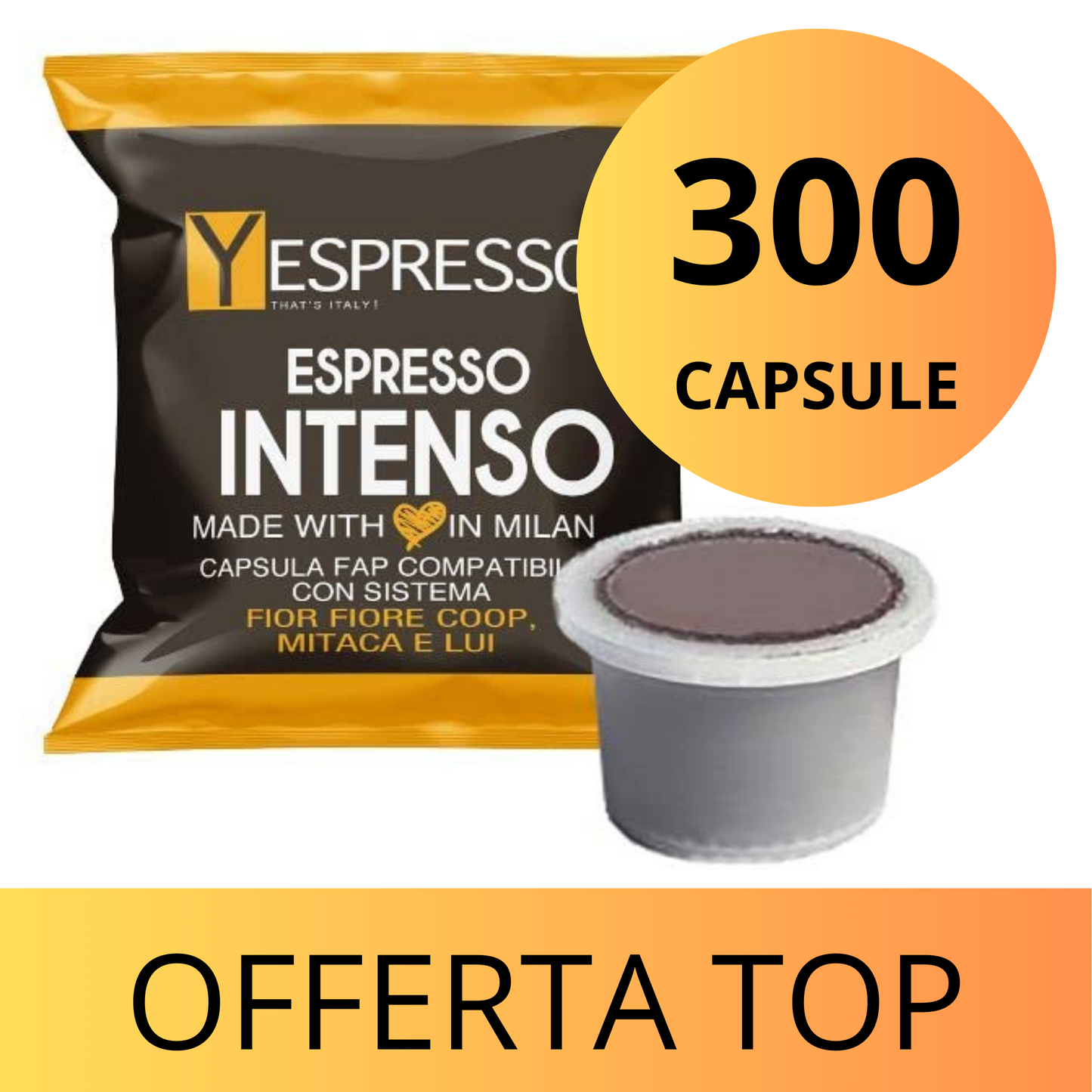 300 Capsule compatibili FIOR LUI - INTENSO