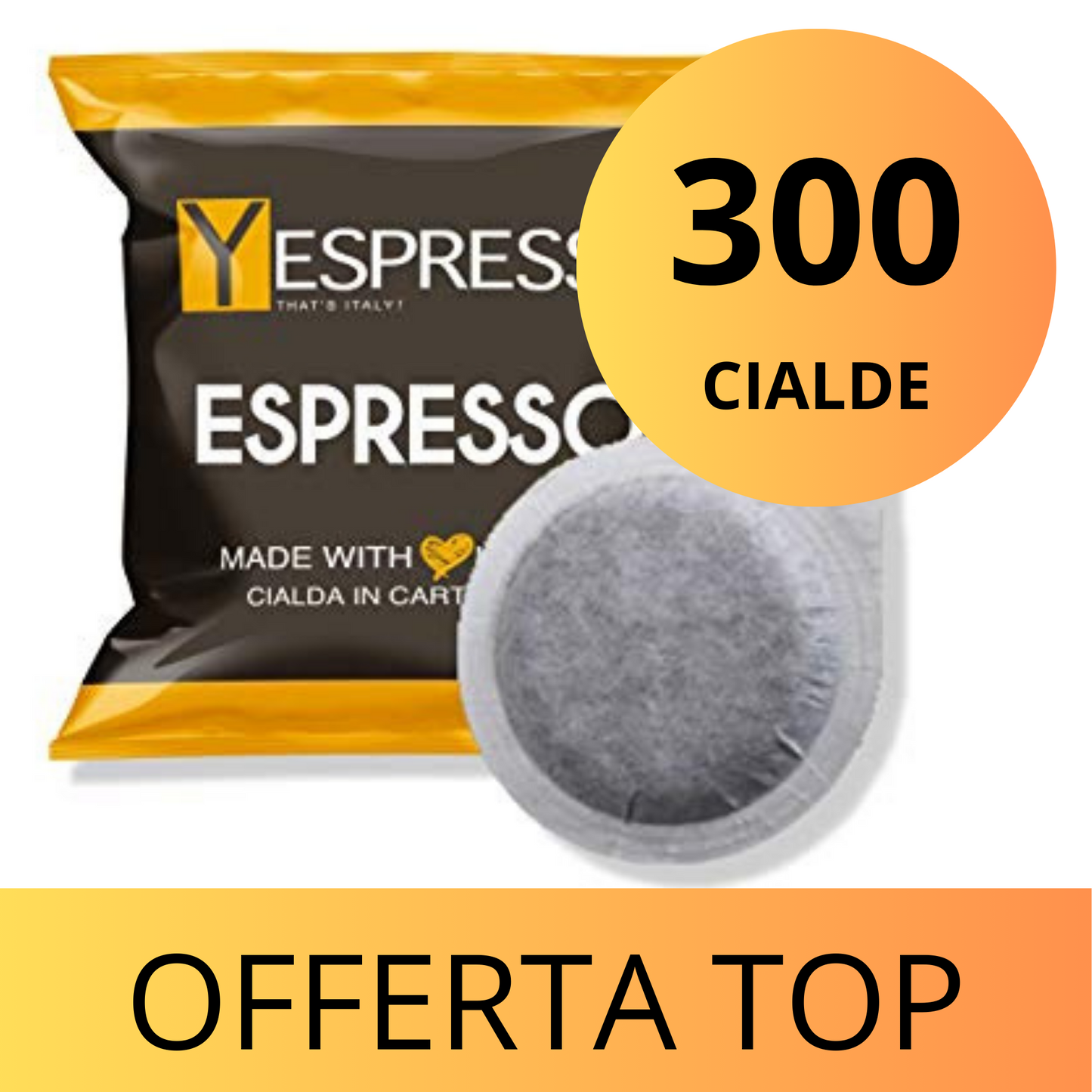 300 Cialde Carta ESE 44 - ESPRESSO INTENSO