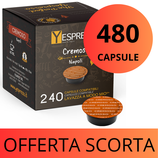 480 Capsule compatibili Lavazza A MODO MIO - CREMOSO