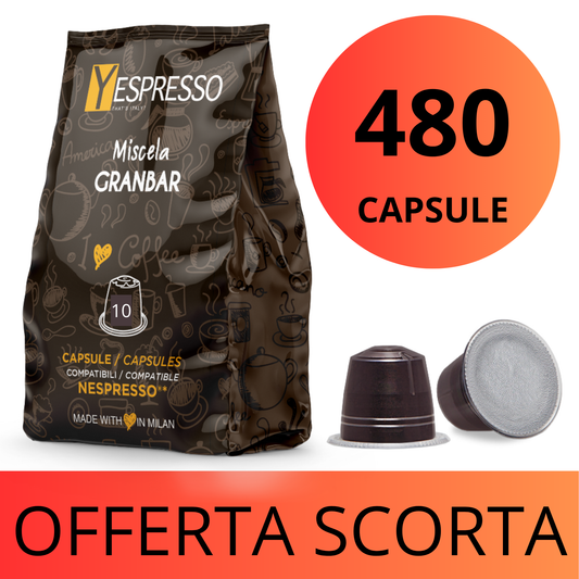 480 Capsule compatibili NESPRESSO - GRANBAR