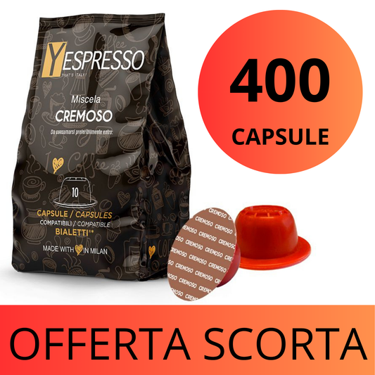 400 Capsule compatibili BIALETTI - CREMOSO