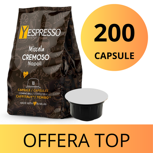 200 Capsule compatibili CAFFITALY - CREMOSO