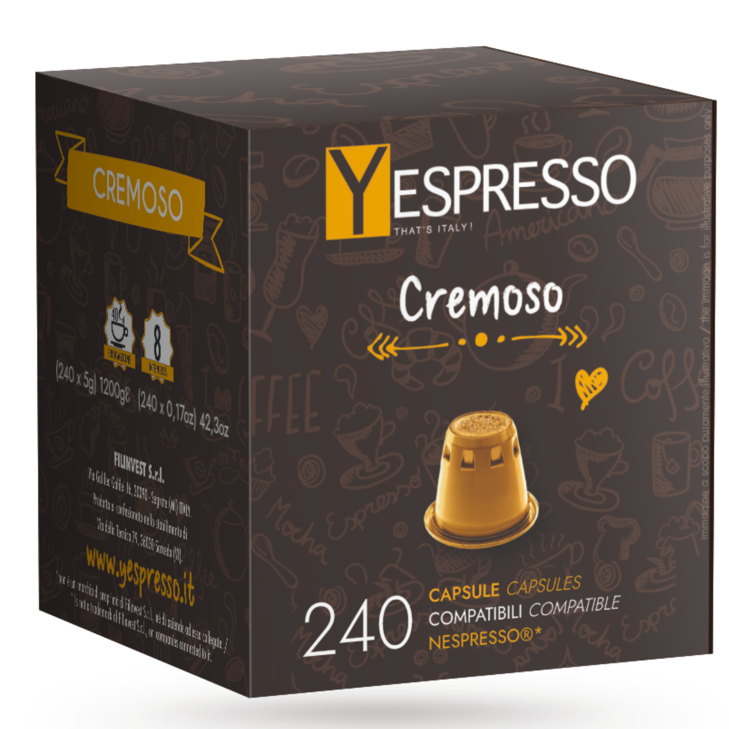 240 Capsule compatibili NESPRESSO - CREMOSO