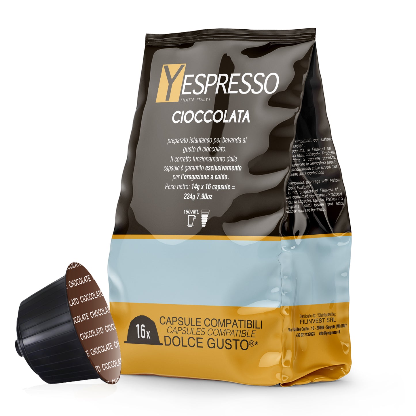 16 Capsule compatibili DOLCE GUSTO - CIOCCOLATA