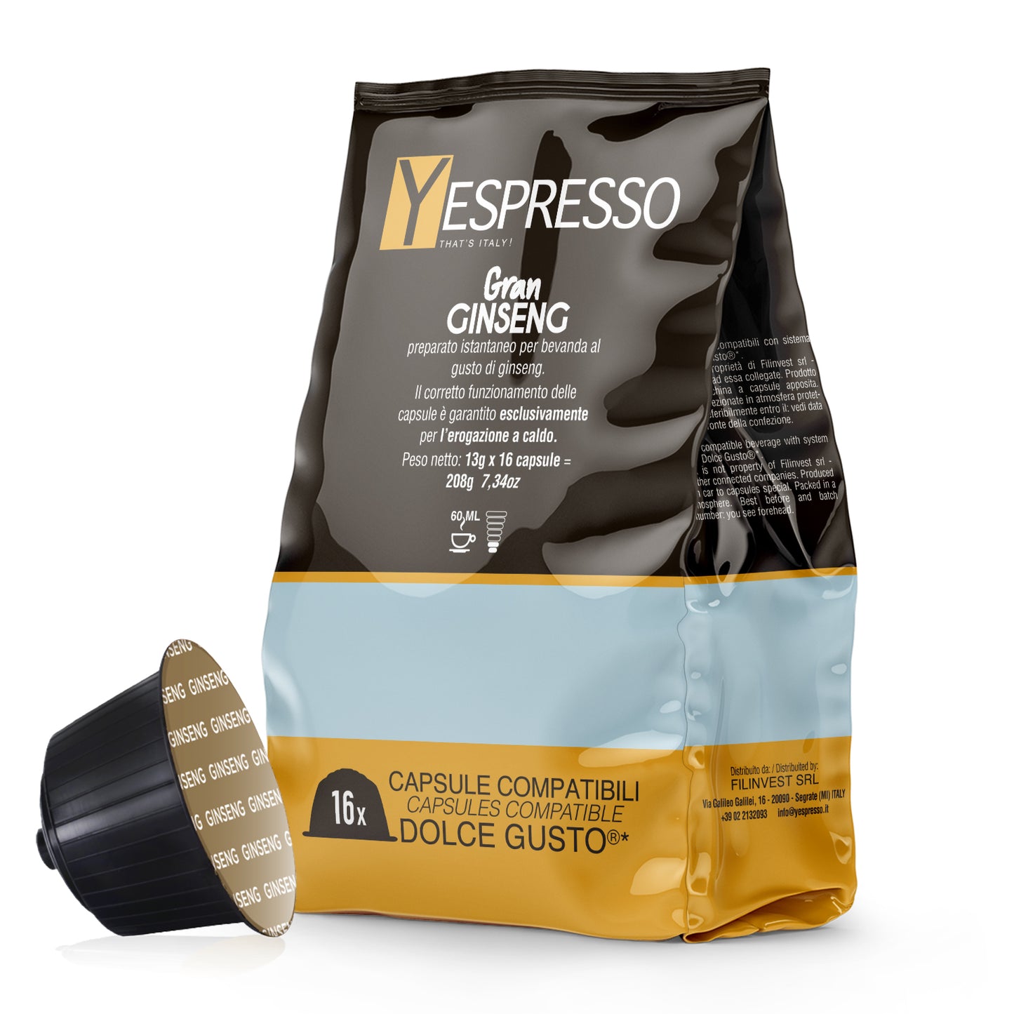 16 Capsule compatibili DOLCE GUSTO - GINSENG