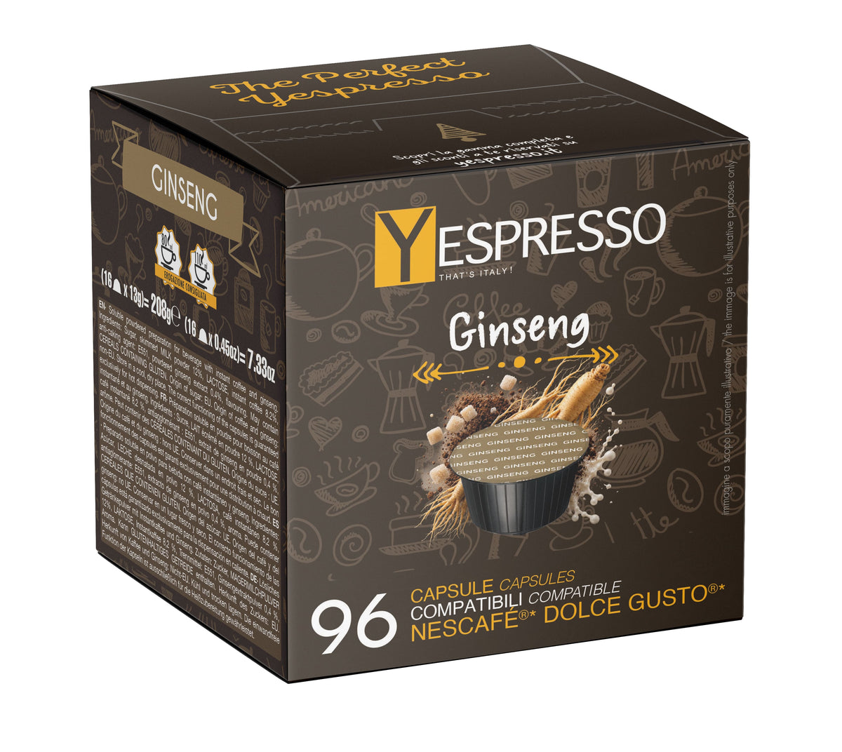 96 Capsule compatibili DOLCE GUSTO - GINSENG