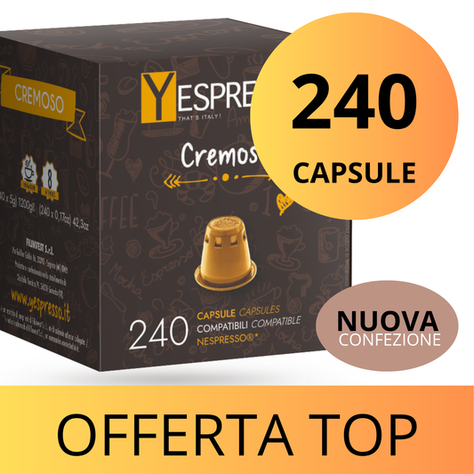 240 Capsule compatibili NESPRESSO - CREMOSO