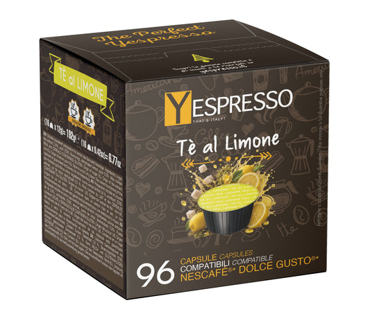 96 Capsule compatibili DOLCE GUSTO - Tè AL LIMONE
